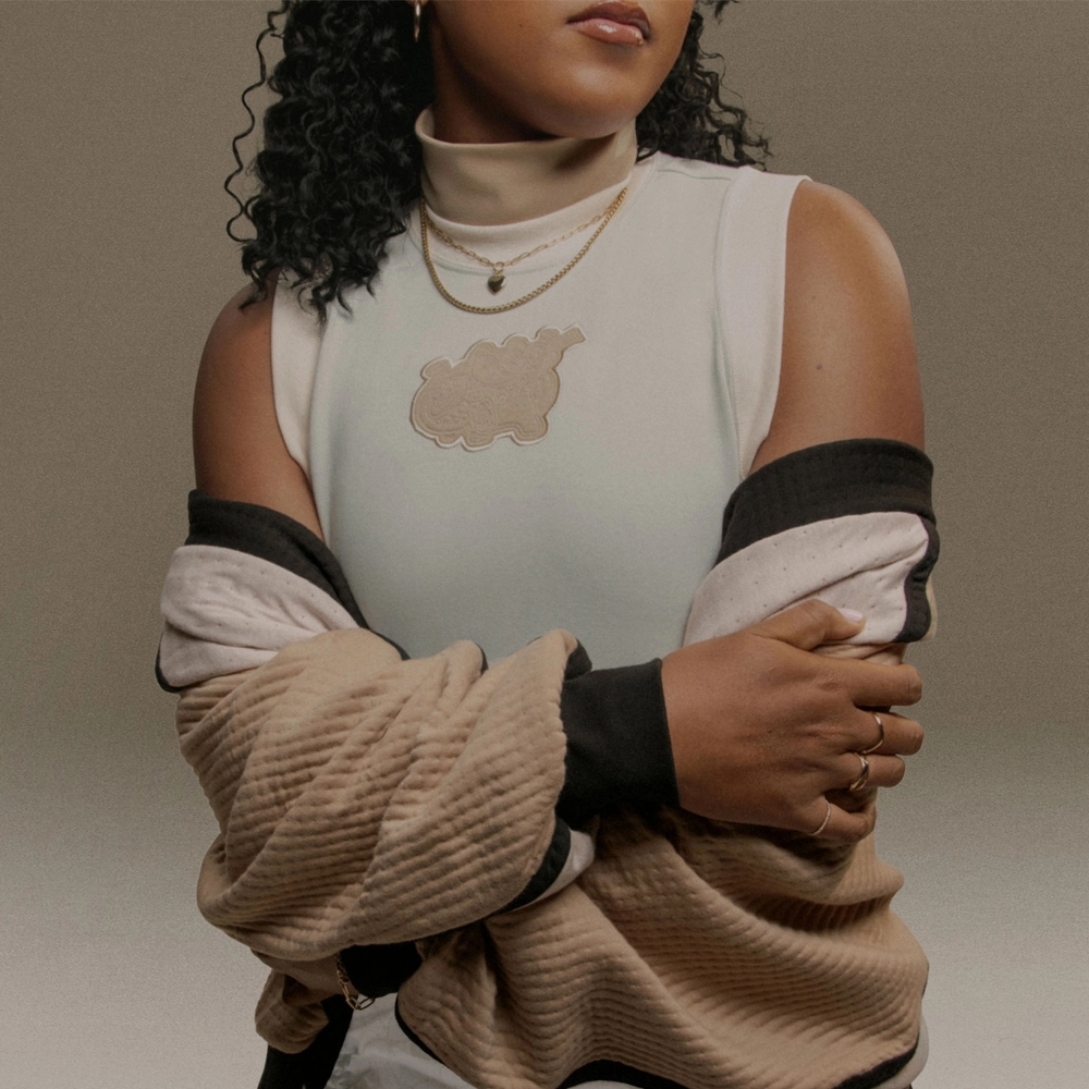 NWT Nike x Naomi Osaka Collab Sleeveless Turtleneck Top With Cat Design